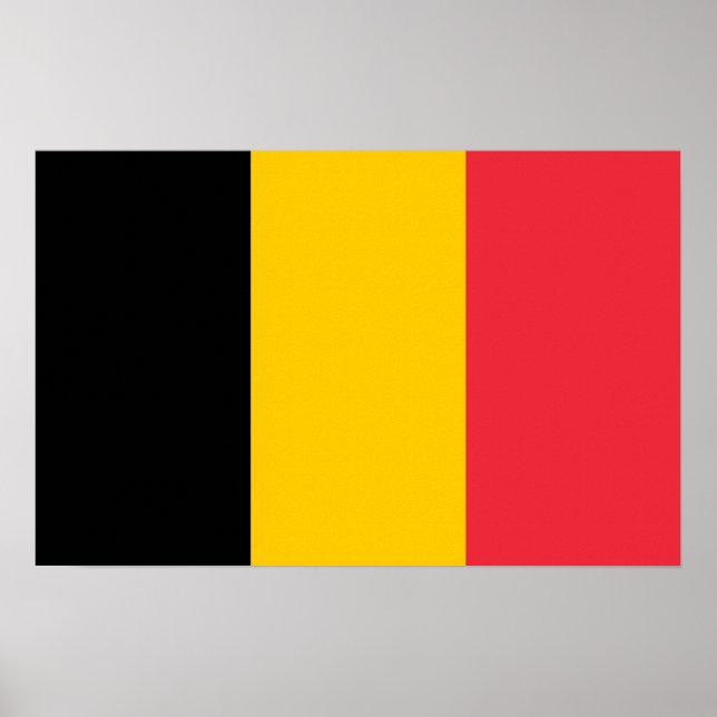 Impression de toile avec Drapeau de Belgique (Devant)