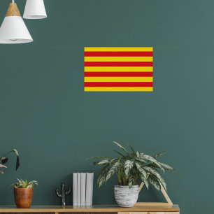 Impression de toile avec Drapeau de Catalogne