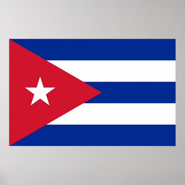 Impression de toile avec drapeau de Cuba (Devant)