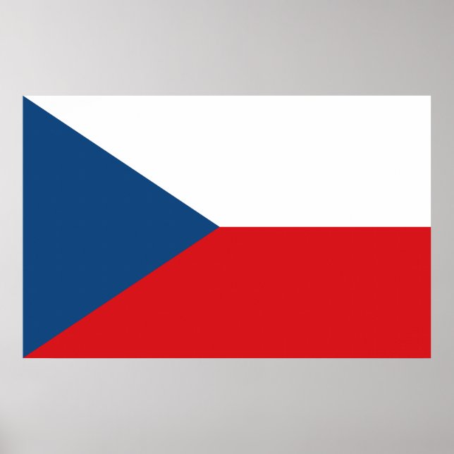 Impression de toile avec Drapeau de Czechia (Devant)