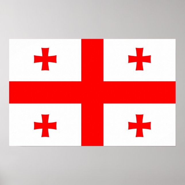Impression de toile avec Drapeau de Géorgie (Devant)
