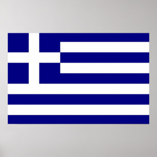 Impression de toile avec Drapeau de Grèce