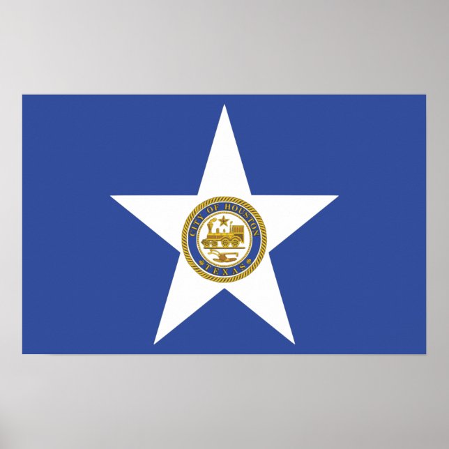 Impression de toile avec Drapeau de Houston, U.S.A (Devant)