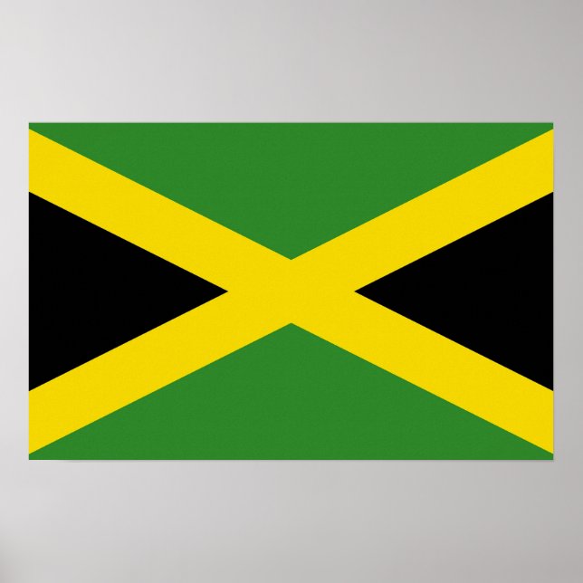 Impression de toile avec Drapeau de Jamaïque (Devant)