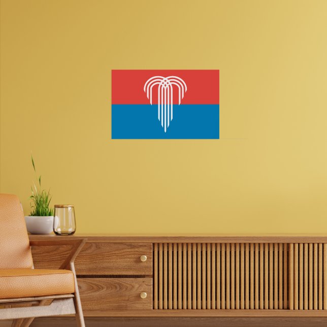 Impression de toile avec drapeau de Kansas City, M (Salon 2)