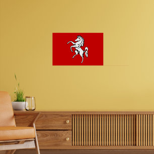 Impression de toile avec Drapeau de Kent, Angleter