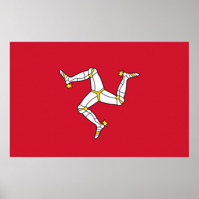 Impression de toile avec drapeau de l'île de Man,  (Devant)