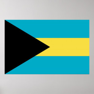 Impression de toile avec drapeau des Bahamas