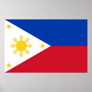 Impression de toile avec drapeau des Philippines