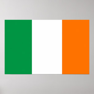 Impression de toile avec drapeau d'Irlande