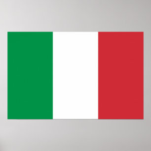 Impression de toile avec Drapeau d'Italie