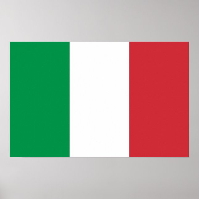 Impression de toile avec Drapeau d'Italie (Devant)