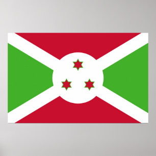 Impression de toile avec Drapeau du Burundi