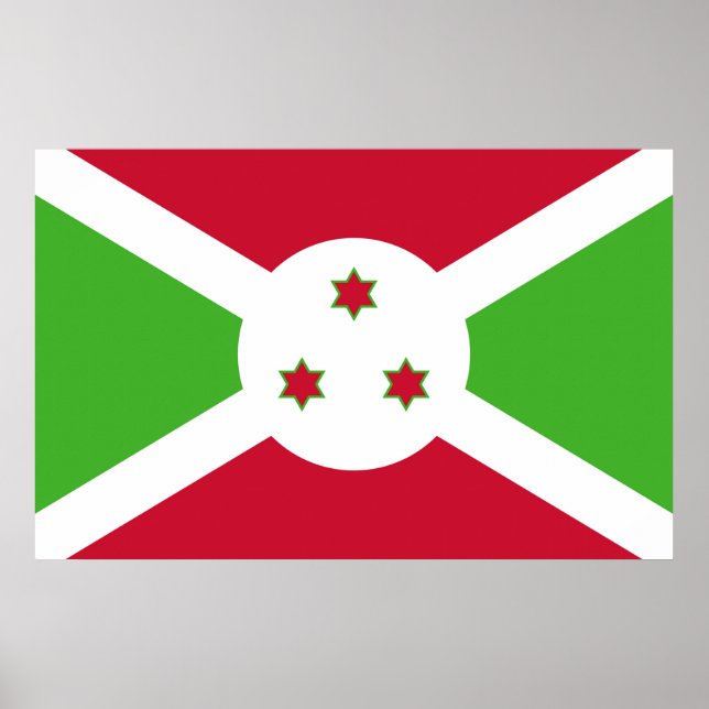 Impression de toile avec Drapeau du Burundi (Devant)