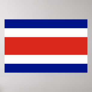 Impression de toile avec Drapeau du Costa Rica