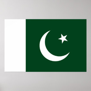 Impression de toile avec drapeau du Pakistan