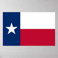 Impression de toile avec Drapeau du Texas, U.S.A.