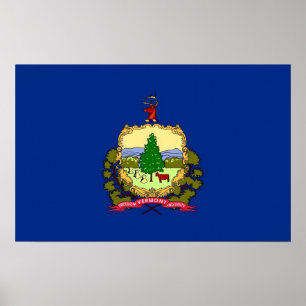 Impression de toile avec Drapeau du Vermont, U.S.A