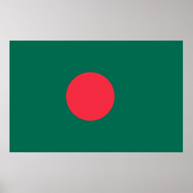 Impression de toile avec le drapeau du Bangladesh (Devant)