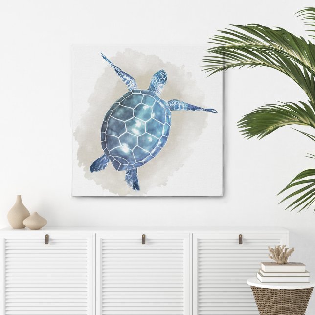 Impression de toile d'aquarelle de tortue (Créateur téléchargé)