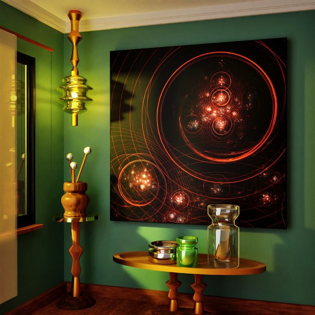 Impression de toile d'art Abstrait (Starlight Abstract Art Wrapped Canvas Print)