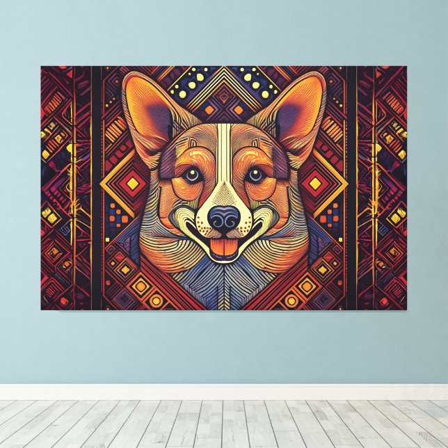 Impression de toile d'art Abstrait (Insitu (Plancher de Bois))