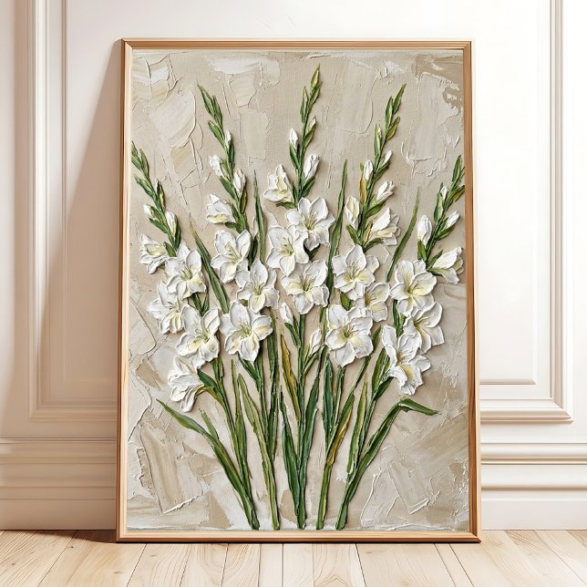 Impression de toile d'art mural moderne de Glaïeul (Créateur téléchargé)