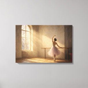 Impression de toile de ballerina de fenêtre de stu