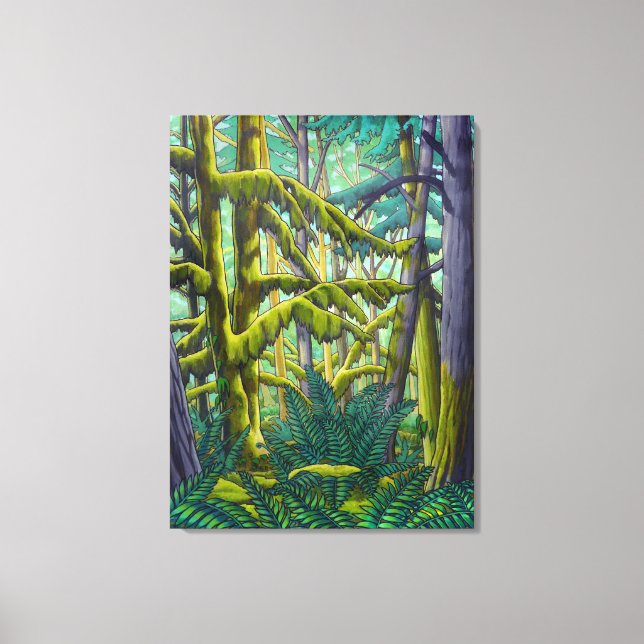 Impression de toile de paysage canadien de forêt (Recto)