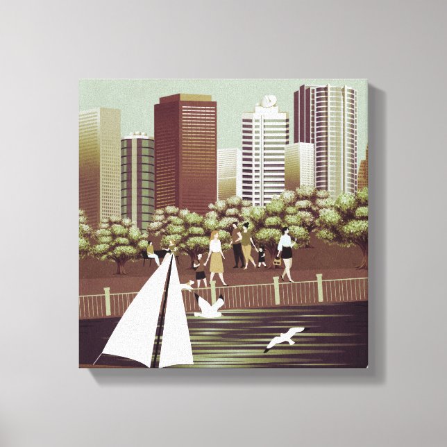 Impression de toile de paysage urbain (Recto)