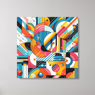 Impression de toile d'étirement - Art géométrique 