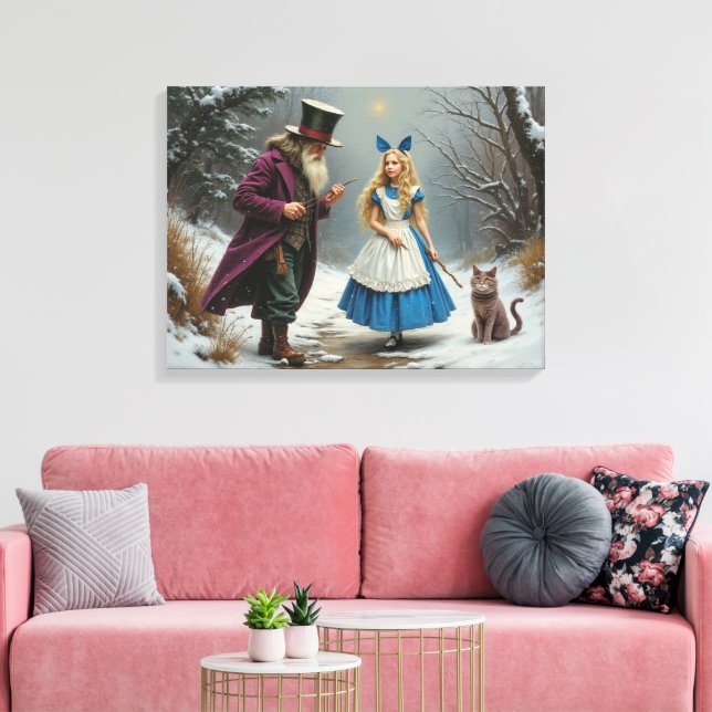 Impression de toile d'hiver Alice (Insitu(Salon))