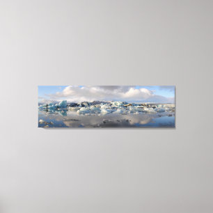 Impression de toile du lac glacier Jokulsarlon en