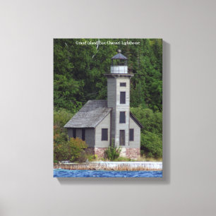 Impression de toile du phare de Grand Island East 