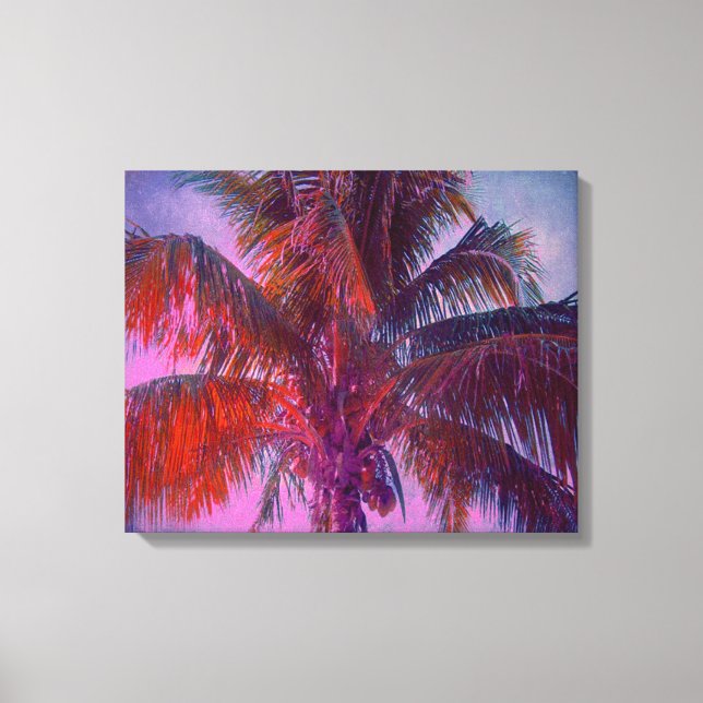 Impression de toile étirée couleur tropicale (Recto)