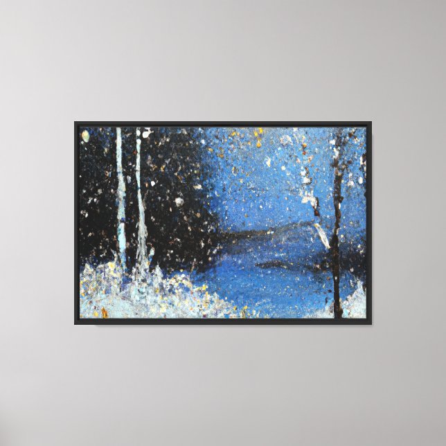 Impression de toile étirée de neige (Recto)