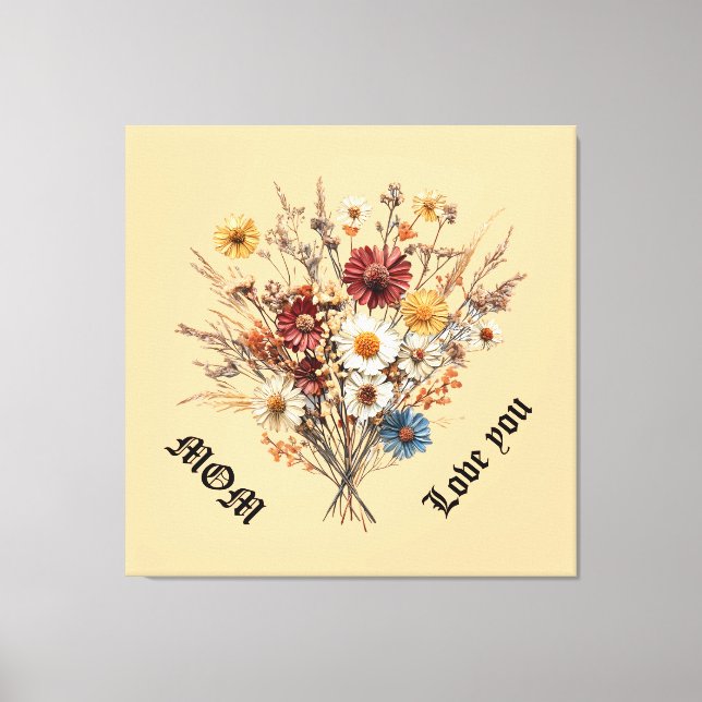 Impression de toile étirée pour maman (Recto)