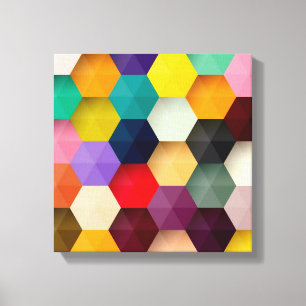 Impression de toile Hexagon