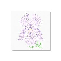 Impression de toile Iris World
