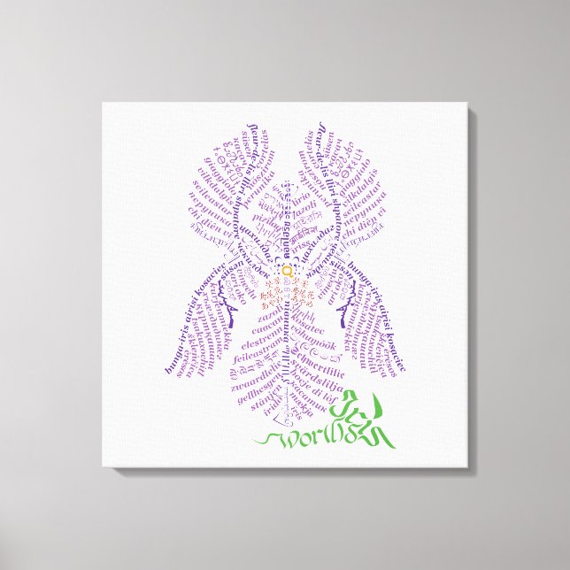 Impression de toile Iris World (Recto)