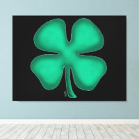 Impression de toile irlandaise noire