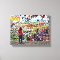 Impression de toile - John Lennon Wall, Prague