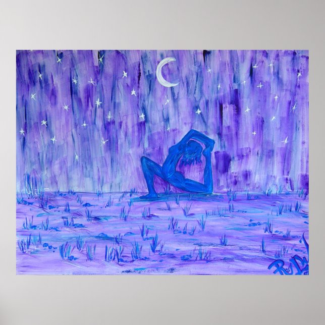 Impression de toile - Nuit de Yoga (Devant)