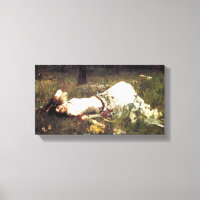 Impression de toile Ophelia Waterhouse