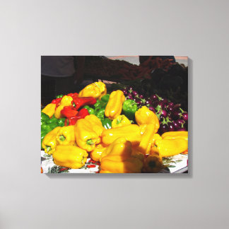 Impression de toile - Piments de couleur vive