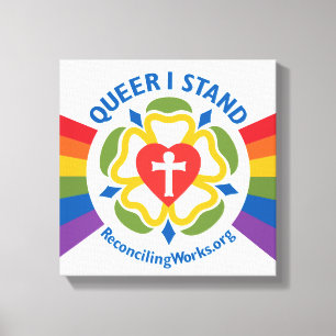 Impression de toile "Queer I Stand"