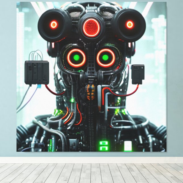 Impression de toile Robot 3 (Insitu (Plancher de Bois))