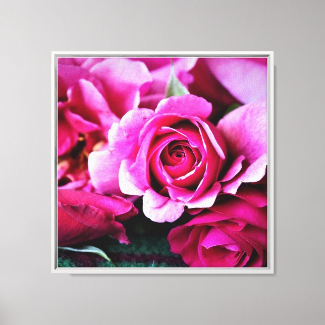 Impression de toile rose délicate (Recto)
