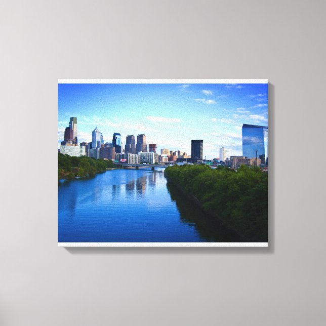 Impression de toile Skyline de Philadelphie (Recto)