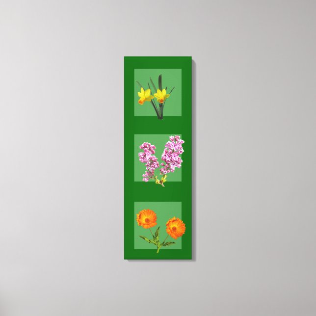 Impression de toile - Triptyque botanique (Recto)